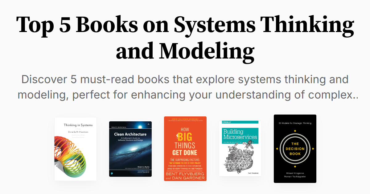 Top 5 Books on Systems Thinking and Modeling | Summary & Audio