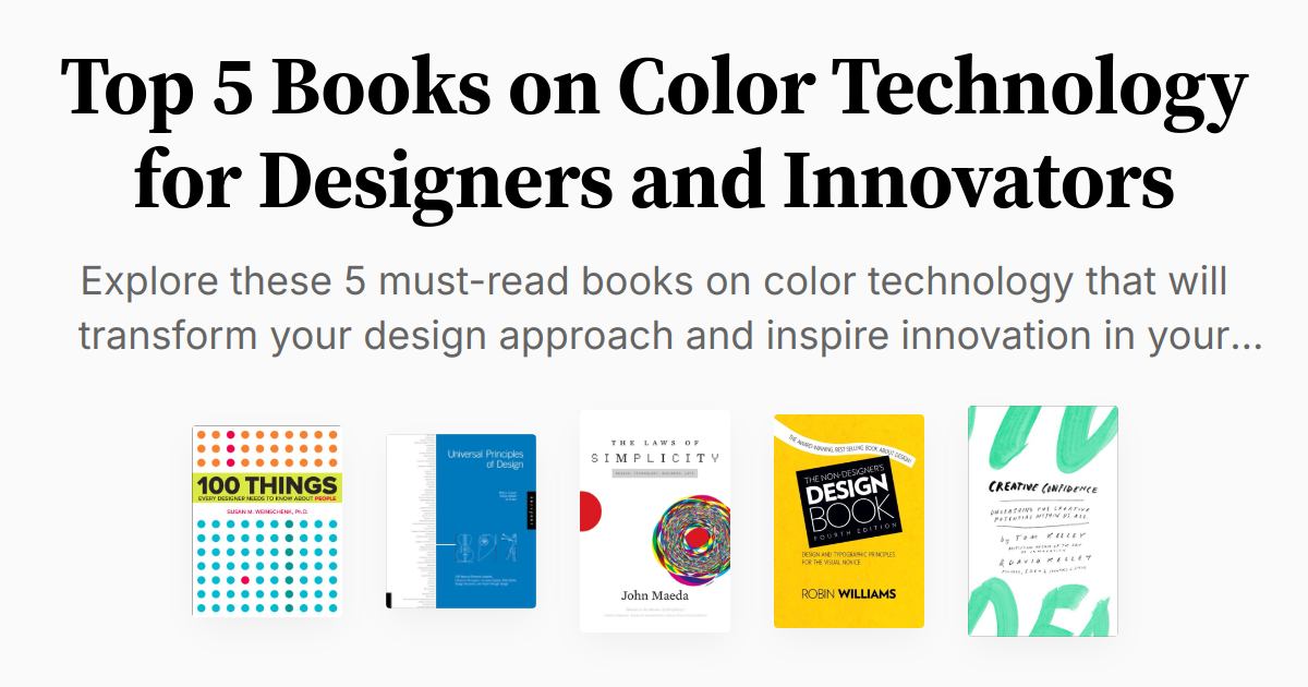 Color Coding Textbooks Top 5 Books on Color Technology for Designers and Innovators ...