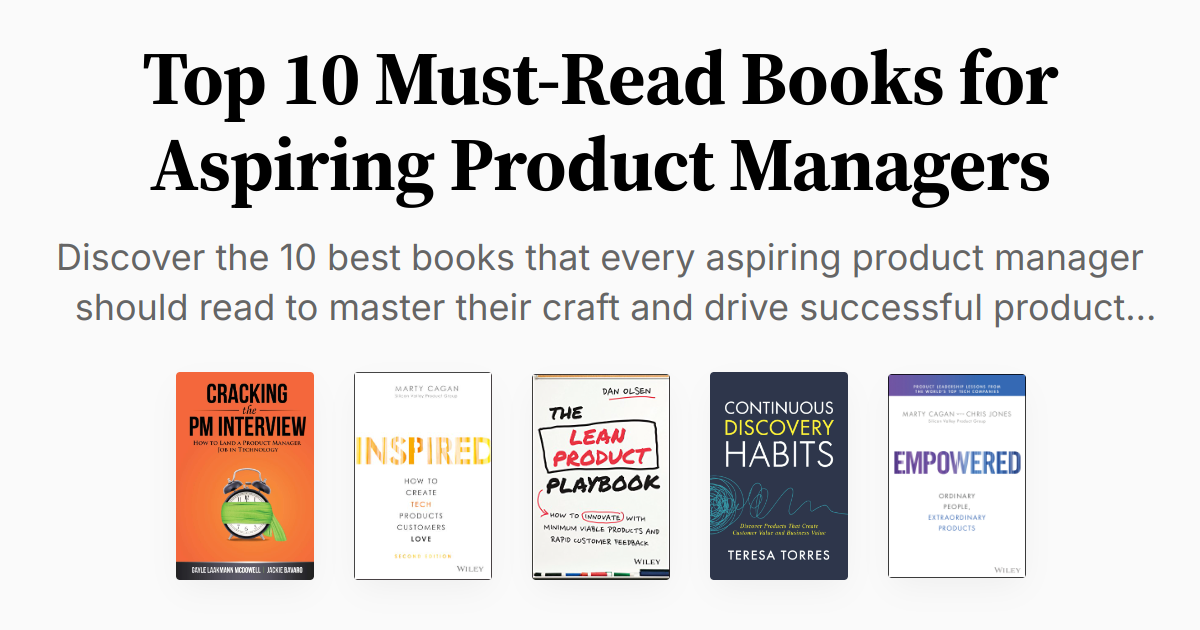 Top 10 Must-Read Books for Aspiring Product Managers | Summaries & Audio