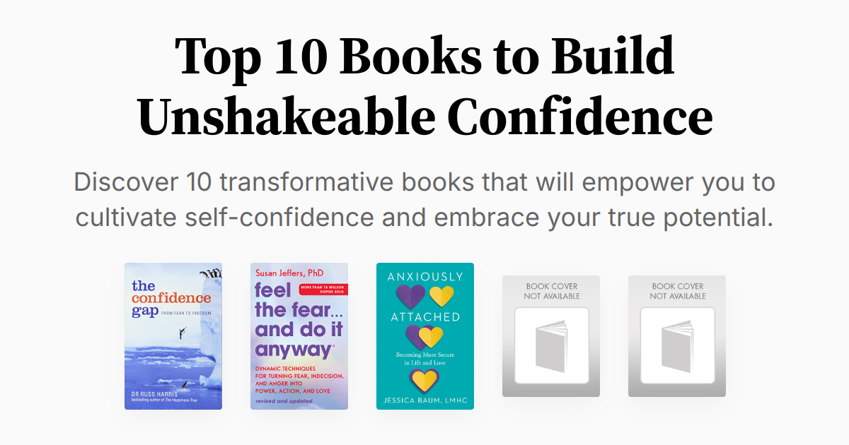 Top 10 Books to Build Unshakeable Confidence | Summaries & Audio