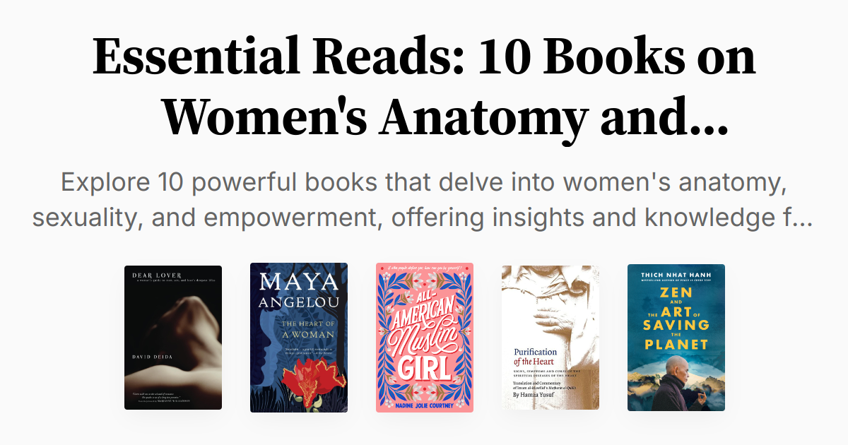 Essential Reads: 10 Books on Women's Anatomy and Empowerment ...