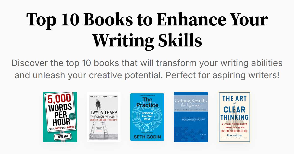 Top 10 Books to Enhance Your Writing Skills | Summaries & Audio
