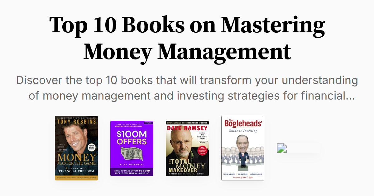 Top 10 Books on Mastering Money Management | Summaries & Audio